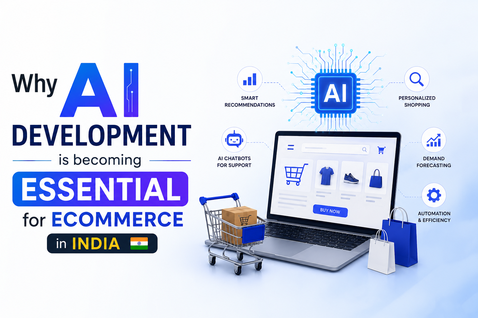 Why AI Development Is Becoming Essential For Ecommerce In India