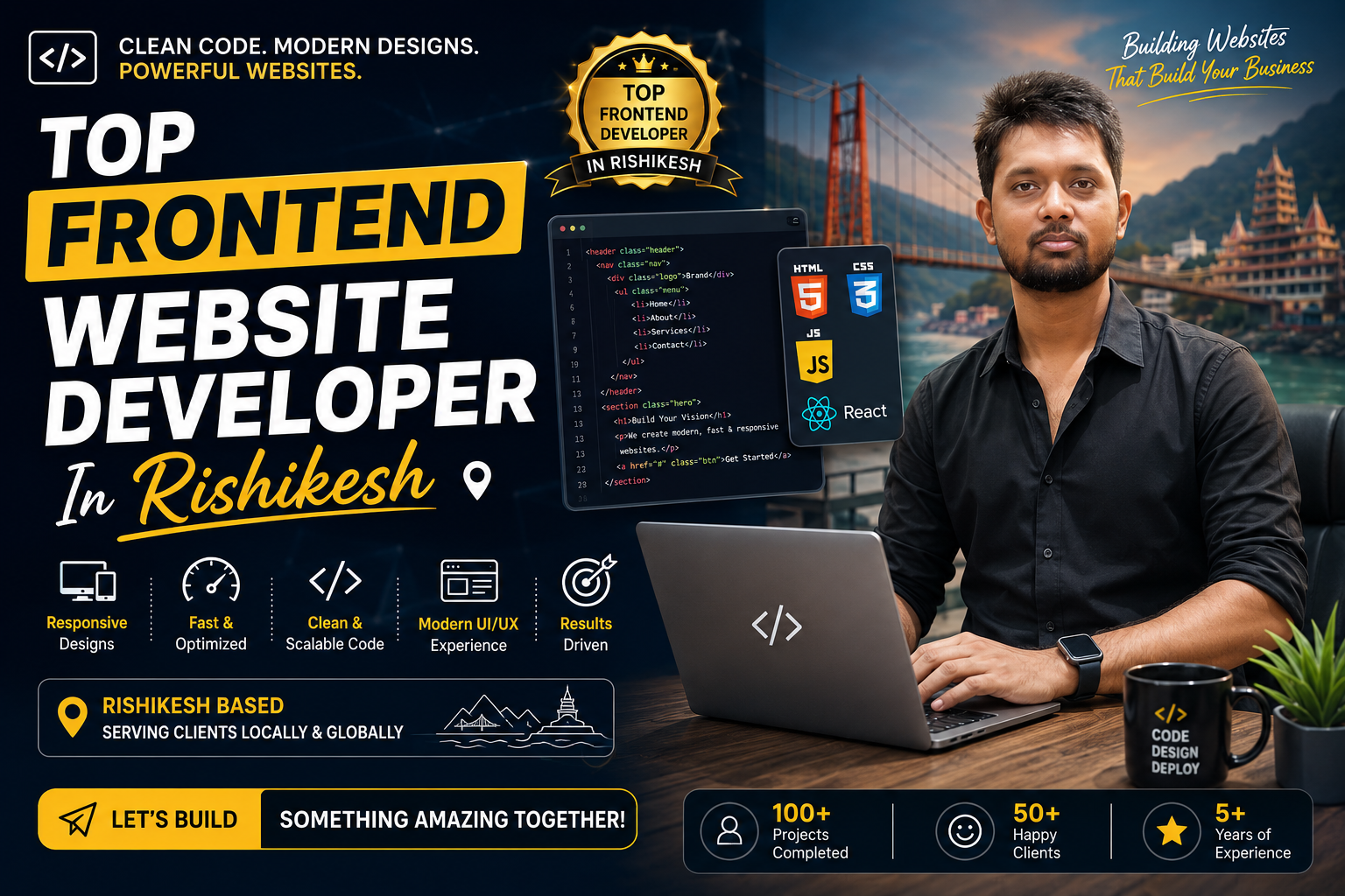 Top Frontend Website Developer In Rishikesh