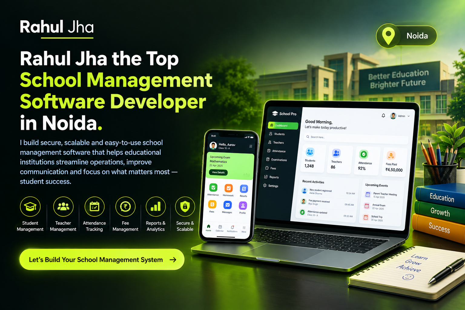 Top School Management Software Developer in Noida