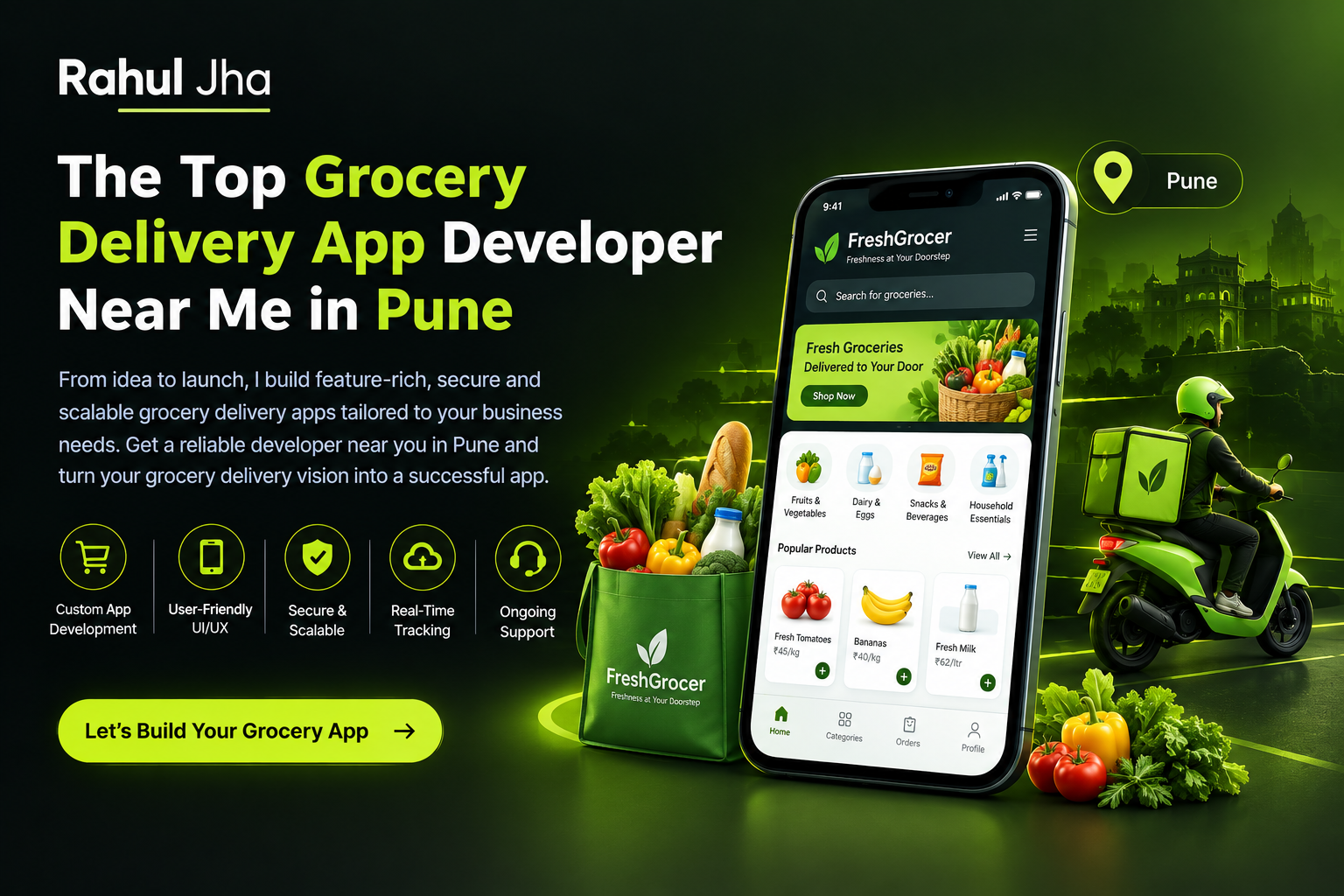 Top Grocery Delivery App Developer Near Me in Pune